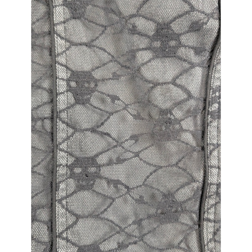 Tripp NYC Corset Cami Top Women Size 2 Black Skull Lace Excellent Goth Rave - Picture 7 of 9